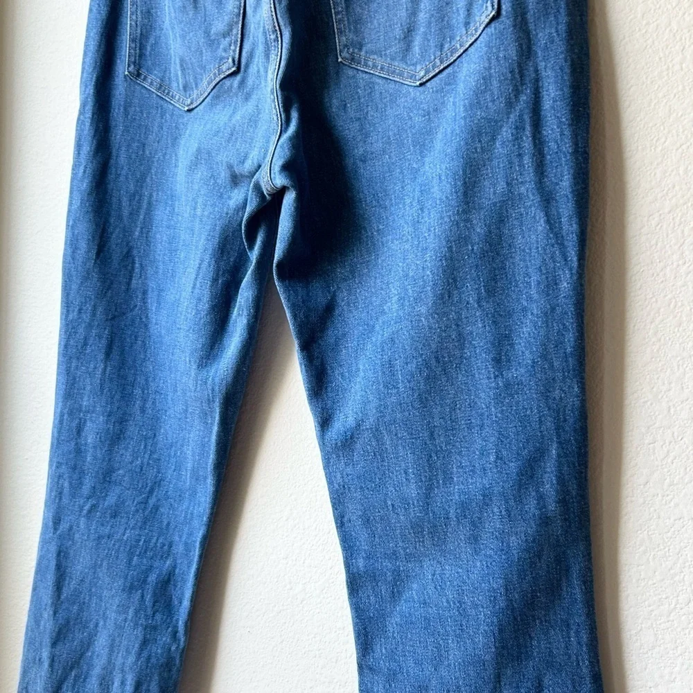 Veronica Beard Blue Alenah Slim Straight Jean in Midmorning Sun Sz 27